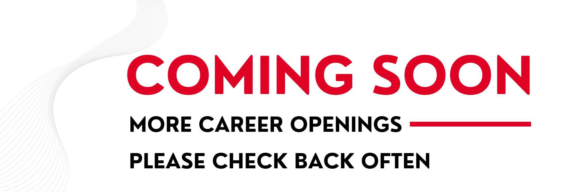 careers listing coming soon